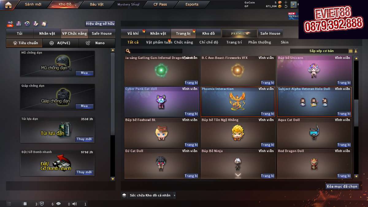 shop acc cf uy tin gia re
